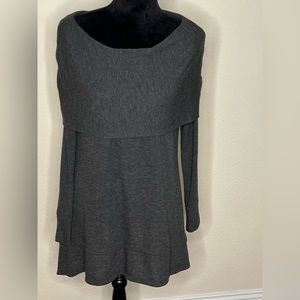 Cable and Gauge  Cowl Neck Sweater